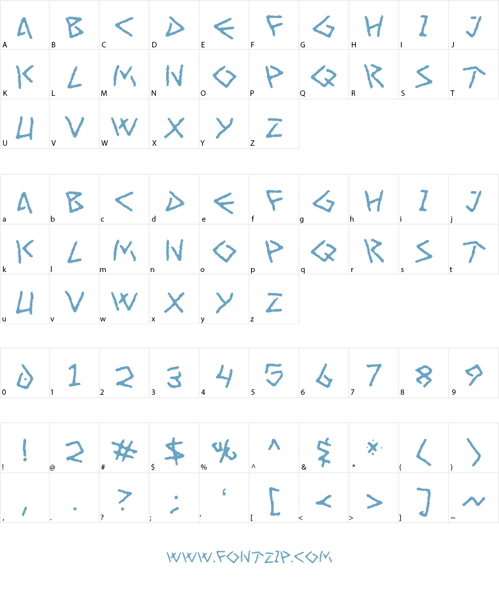 Art Greco Font Character